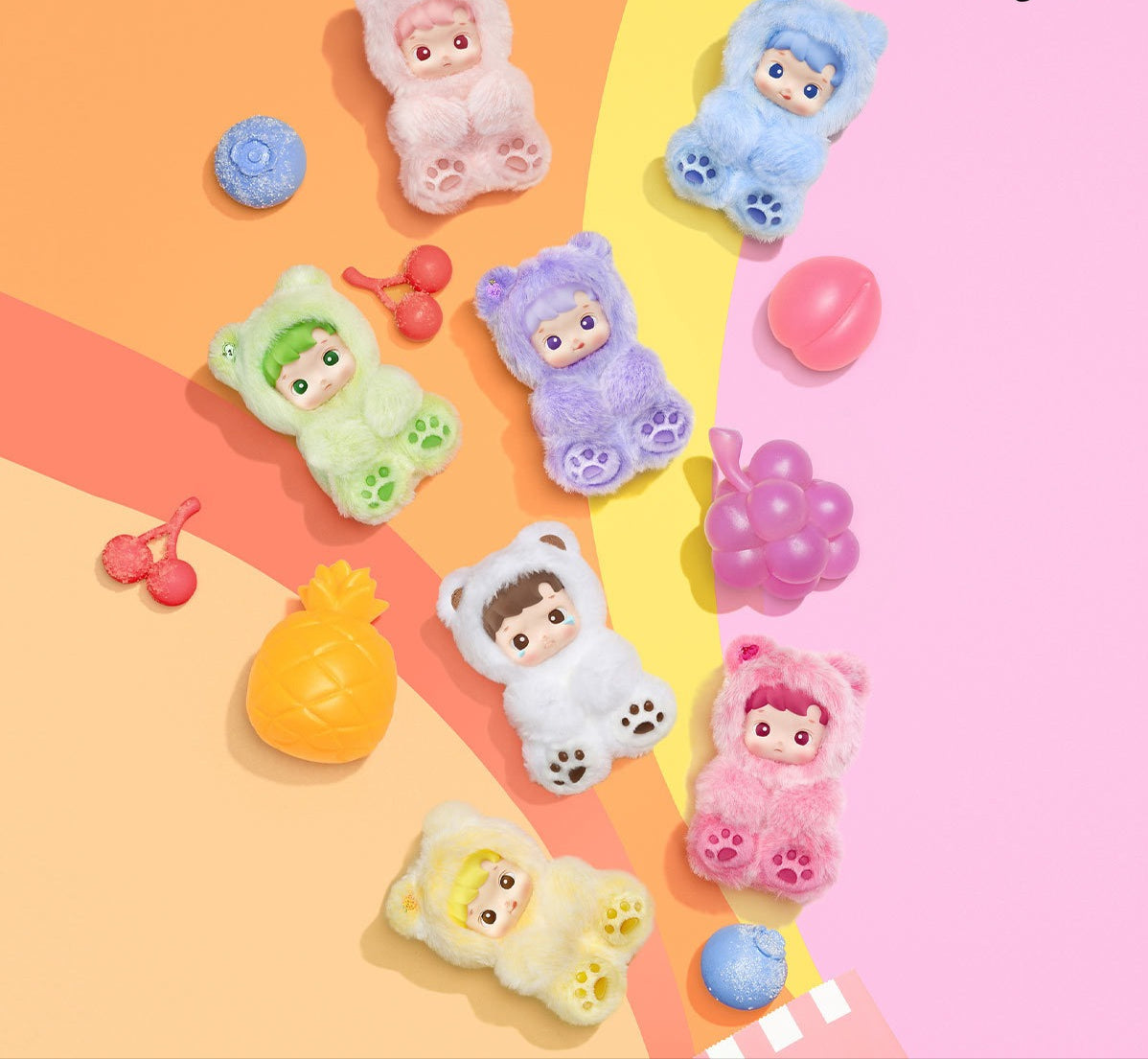 HACIPUPU Gummy Bear Series-Vinyl Plush Pendant Blind Box