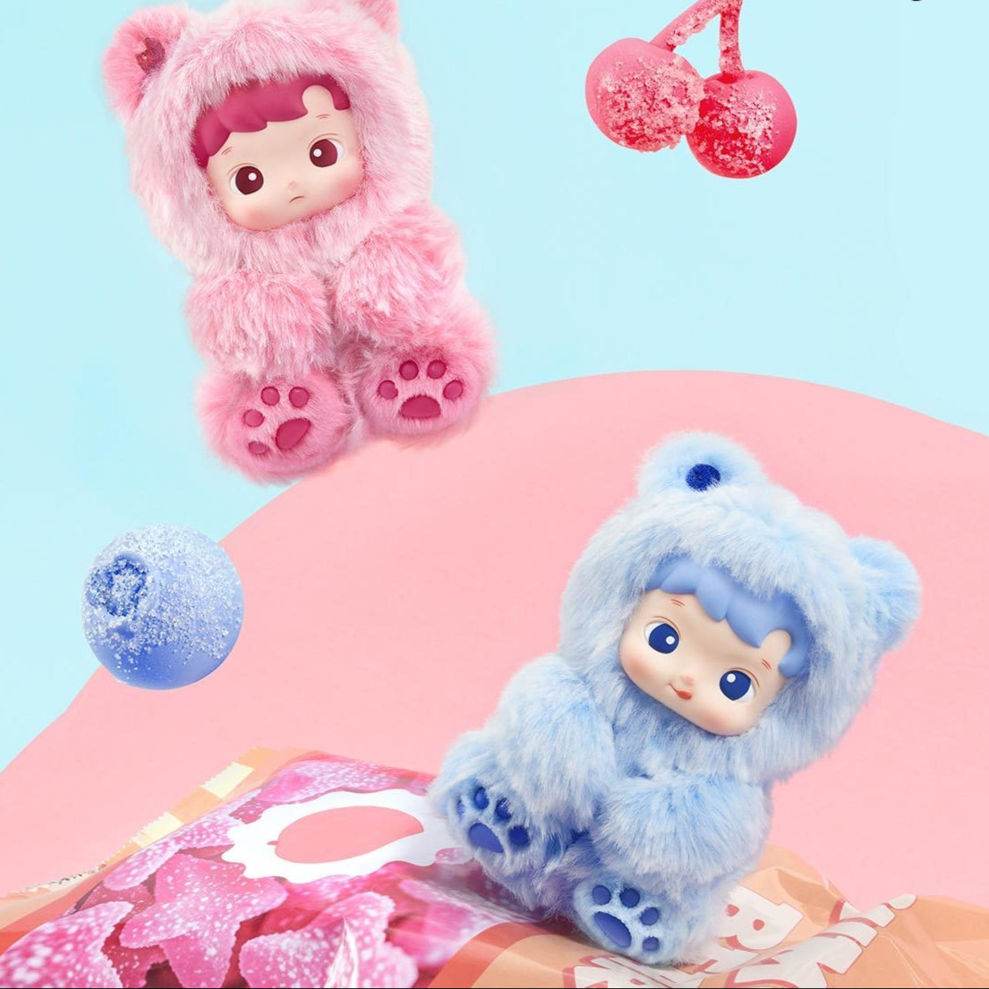 HACIPUPU Gummy Bear Series-Vinyl Plush Pendant Blind Box