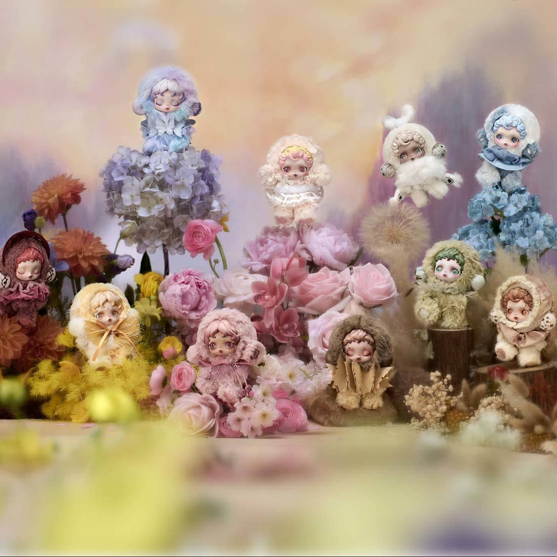 SKULLPANDA L'impressionnisme Series Plush Dolls, Blind Box