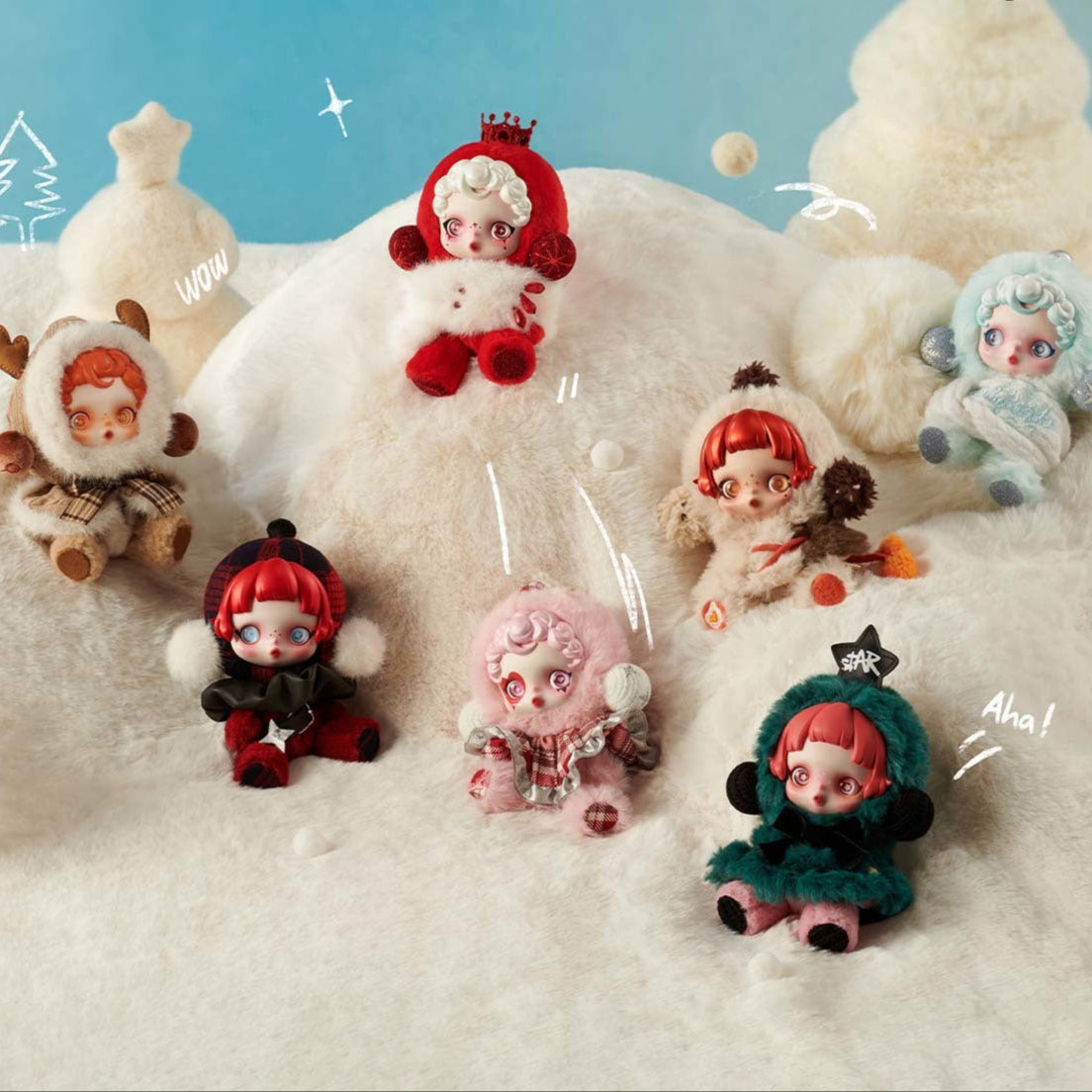SKULLPANDA Winter Symphony Series Plush Dolls, Blind Box